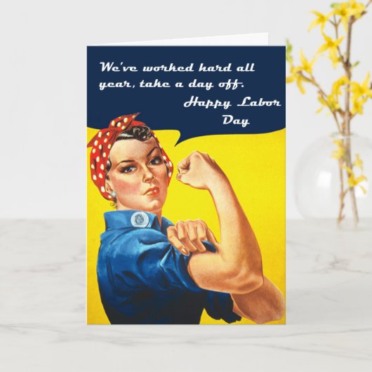 Tag der Arbeit Karte (Gelbe Blume)