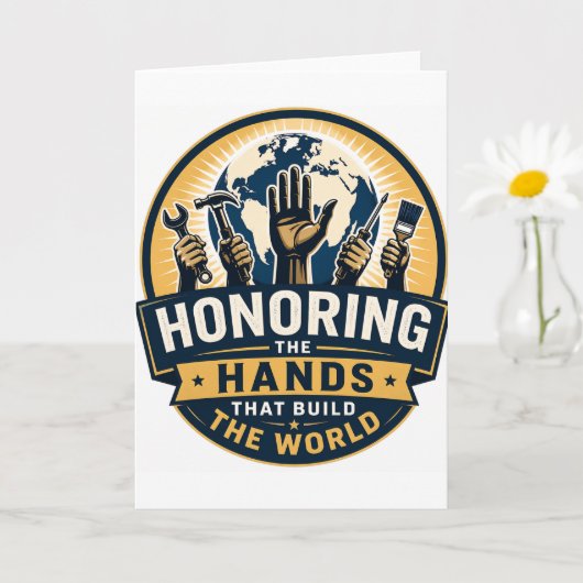 Tag der Arbeit  Karte (Kleine Pflanze)