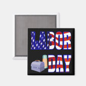 Tag der Arbeit Magnet (Vorderseite/Rückseite)