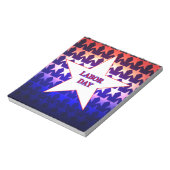 Tag der Arbeit Notizblock (Rotiert)