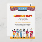 Tag der Arbeit Postkarte (Vorne/Hinten)