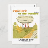 Tag der Arbeit Postkarte (Vorne/Hinten)