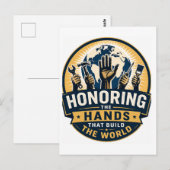 Tag der Arbeit  Postkarte (Vorne/Hinten)