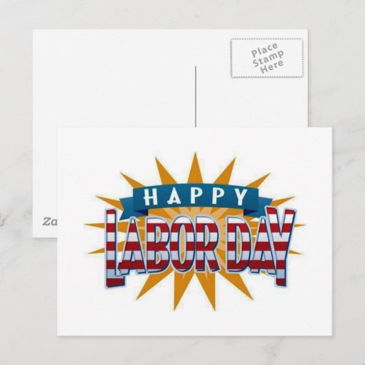 Tag der Arbeit Postkarte (Vorne/Hinten)