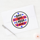 Tag der Arbeitserlaubnis Runder Aufkleber (Umschlag)