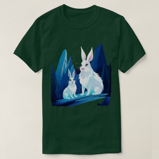 Tag der Arktis-Hasen-Väter T-Shirt (Design vorne)