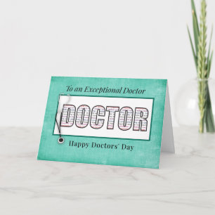 Tag der Ärztinnen Widmungs-Typografie Karte