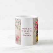 Tag der Atemberaubenden Blumenmutter mit Wasserfar Kaffeetasse (Mittel)