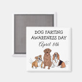 Tag der Aufklärung der Hunde - 8. April Magnet (Vorderseite/Rückseite)