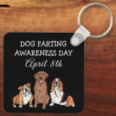 Tag der Aufklärung der Hunde - 8. April Schlüsselanhänger (Rückseite)