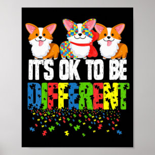 Tag der Aufklärung über Autismus, es ist ok, ander Poster