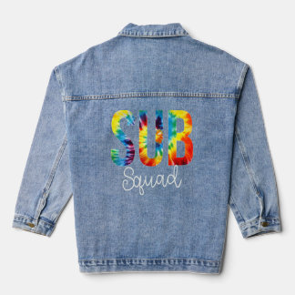 Tag der Aufwertung der Sub-Squad-Gefärbte Krawatte Jeansjacke