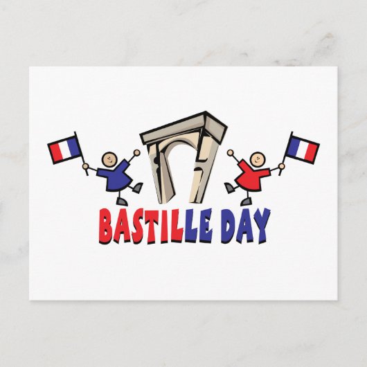 Tag der Bastille! Postkarte (Vorderseite)