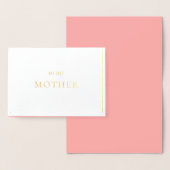 Tag der Bemerkung für die Mutter der Braut Folienkarte (Anzeige)