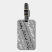 Tag der benutzerdefinierten Bildanzeige Gepäckanhänger (Vorderseite vertikal)