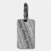 Tag der benutzerdefinierten Bildanzeige Gepäckanhänger (Rückseite vertikal)