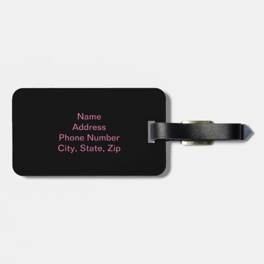 Tag der benutzerdefinierten Stadtvision Gepäckanhänger (Rückseite horizontal)