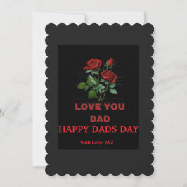 Tag der benutzerdefinierten Vater "Liebe Sie Vater Feiertagskarte