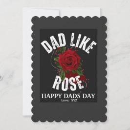 Tag der benutzerdefinierten Vater "Vater like Rose Feiertagskarte
