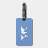 Tag der benutzerdefinierten Wanderlust-Karte Gepäckanhänger (Rückseite vertikal)