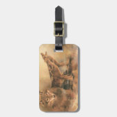 Tag der benutzerdefinierten Wolfen Gepäckanhänger (Vorderseite vertikal)