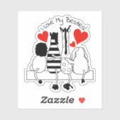 Tag der besten Freunde Aufkleber (Blatt)