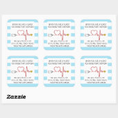 Tag der besten Krankenversicherung Quadratischer Aufkleber (Blatt)