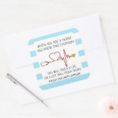 Tag der besten Krankenversicherung Quadratischer Aufkleber (Umschlag)