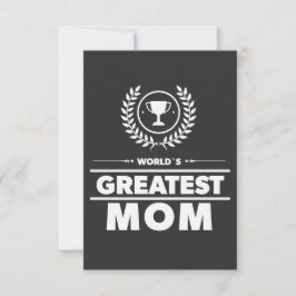 Tag der Besten MAMA Adorable Award Mütter der Welt Dankeskarte