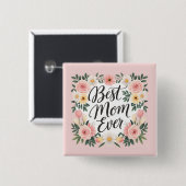 Tag der besten Mütter je personalisiert Button (Vorne & Hinten)