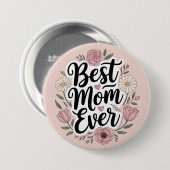 Tag der besten Mütter je personalisiert Button (Vorne & Hinten)
