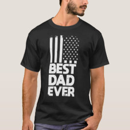 Tag der besten Vater aller US-amerikanischen Flagg T-Shirt