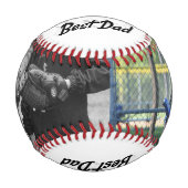 Tag der besten Vater Foto Vathers Baseball (Vorderseite)