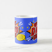 Tag der besten Vater je Comic Superhero Fathons Kaffeetasse (Mittel)