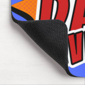 Tag der besten Vater je Comic Superhero Fathons Mousepad (Ecke)