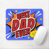 Tag der besten Vater je Comic Superhero Fathons Mousepad (Mit Mouse)