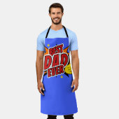 Tag der besten Vater je Comic Superhero Fathons Schürze (Getragen)