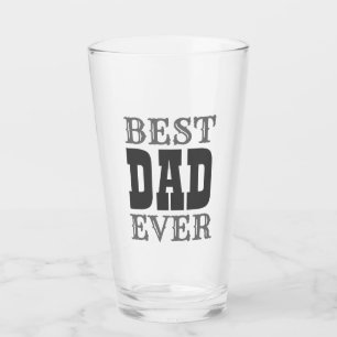 Tag der besten Vater je Zitat Graue Typografie-Vät Glas