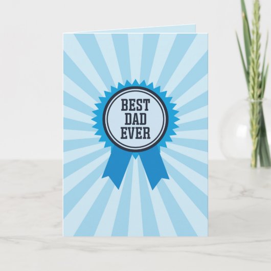 Tag der besten Vater-jemals-Preise Karte (Vorderseite)