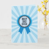Tag der besten Vater-jemals-Preise Karte (Gelbe Blume)