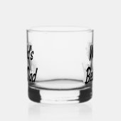 Tag der besten Vater-Schwarztexte Whiskyglas (Links)