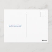 Tag der blauen Erinnerung Postkarte (Rückseite)