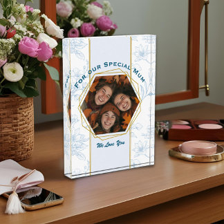 Tag der blauen Flora-Mütter Fotoblock