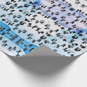 Tag der Blauen Schattenväter Geschenkpapier (Ecke)