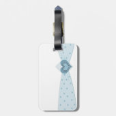 Tag der Blauen Schleife Gepäckanhänger (Rückseite vertikal)