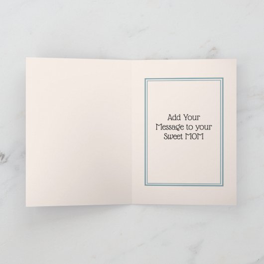 Tag der blühenden Rosa Mütter Karte (Innenseite)