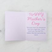 Tag der Blume Karte (Innenseite)