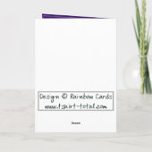 Tag der Blume Karte (Rückseite)