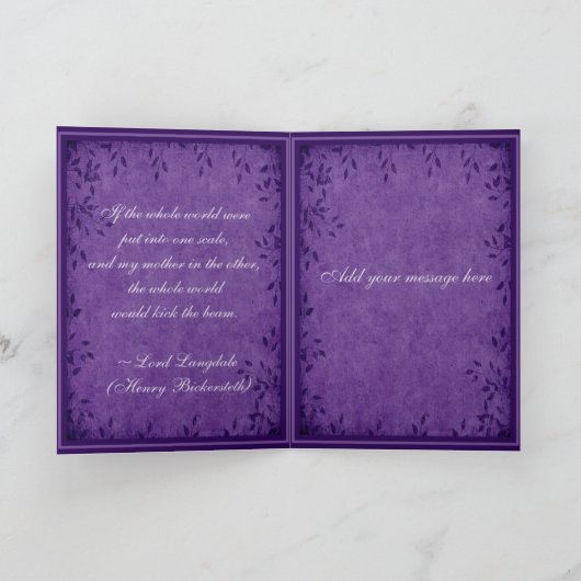 Tag der Blume Karte (Innenseite)