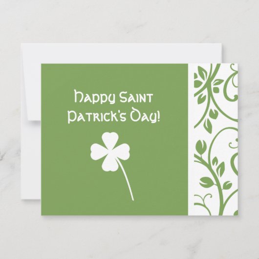 Tag der Blumenstraube St. Patrick Karte (Vorderseite)